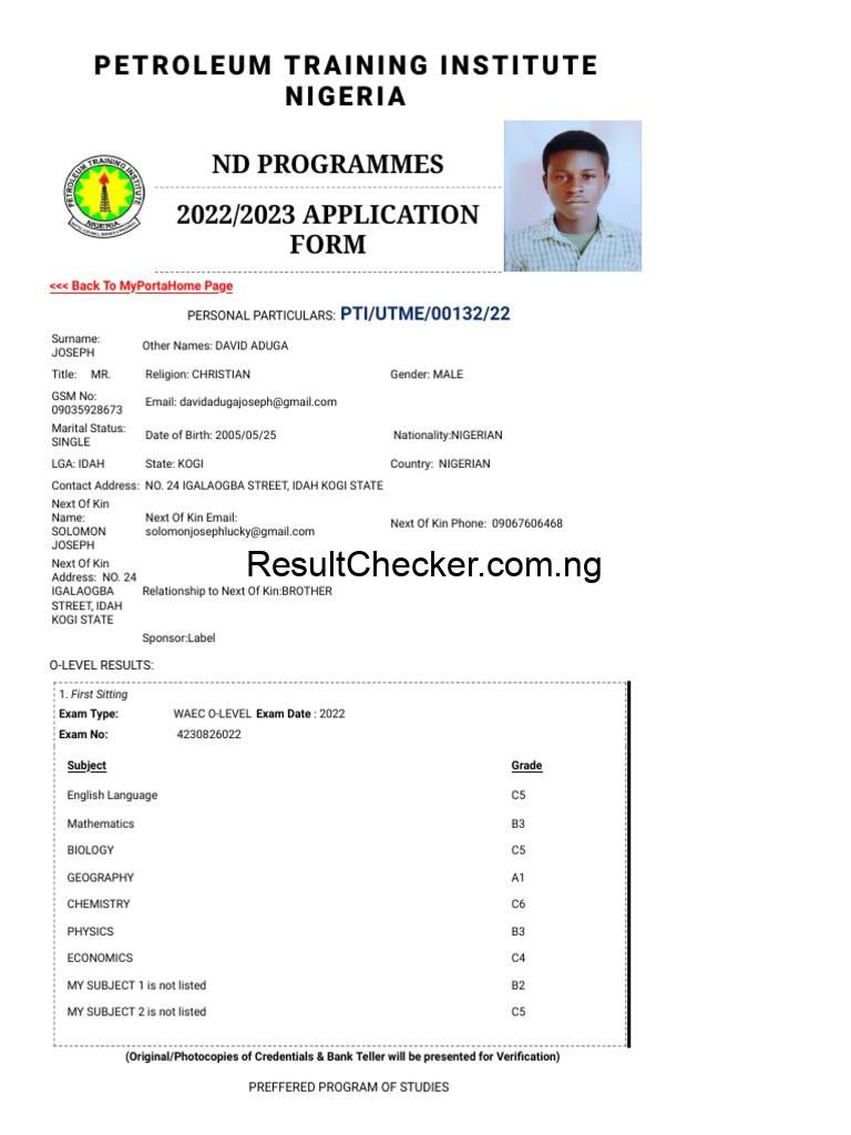 Post-UTME Application Form | PDF | Test (Assessment) | Science
